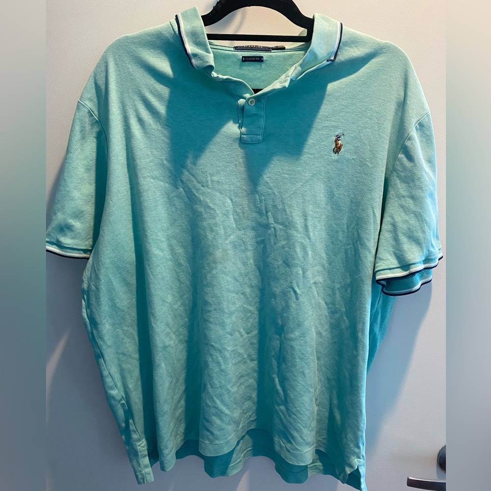 Polo Ralph Lauren Polo Shirt Teal Size XL Classic Fit